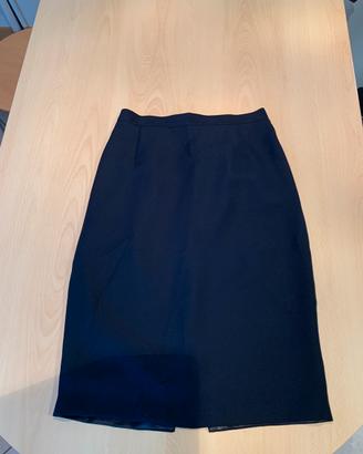 Bella ed elegante gonna blu in poliestere tg.42