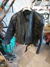 Giacca Moto in Pelle Nera GB Marketing Taglia 46