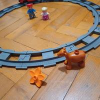 Treno lego duplo + binari