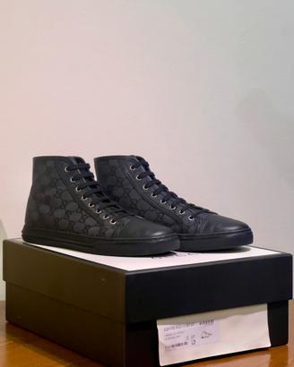 Scarpe Sneakers alte Gucci GG - Nere - autentiche