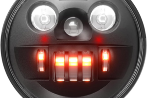 Coppia di fari led per moto, jeep, barca h4