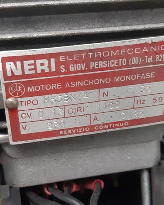 Motore Asincrono Monofase Neri