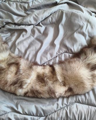 Colletto/Stola in pelliccia di volpe argentata