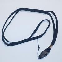 Portachiavi porta badge lanyard da collo nero