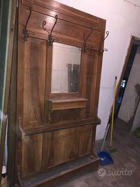 Appendiabiti epoca specchiera portaombrelli design