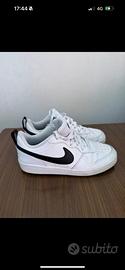 Nike court borough low 2  bianche/nere, numero 38