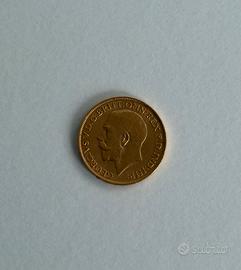 Sterlina d’oro 1913 - Re Giorgio V originale