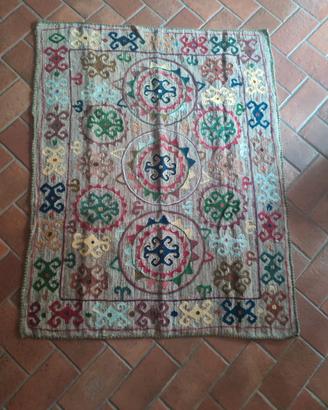 Tappeto indiano ricamato stile Kashmir 123× 159 cm
