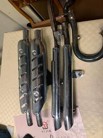 TERMINALE+ COLLETTORE TRIUMPH SCRAMBLER COMPLETO