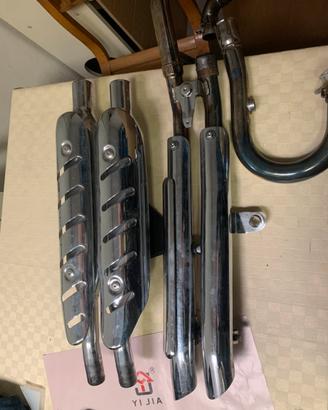 TERMINALE+ COLLETTORE TRIUMPH SCRAMBLER COMPLETO