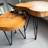 Coppia di Tavolini realizzati a mano (pz unici)