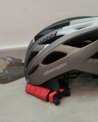 casco bici con luci rosse dietro misura 57-61