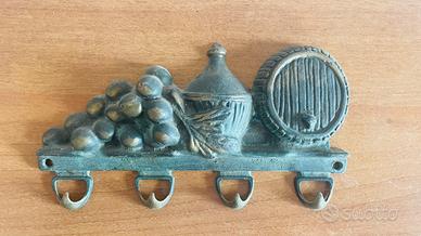 Appendi Chiavi Ottone  4 Ganci