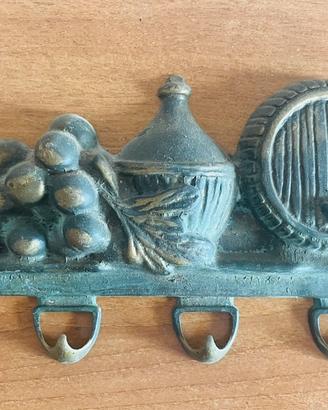 Appendi Chiavi Ottone  4 Ganci