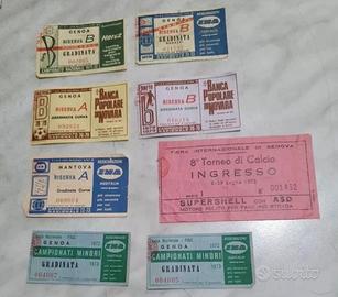 LOTTO BIGLIETTI STADIO VARI CAMPIONATI