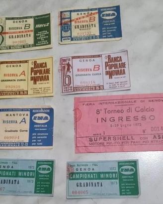 LOTTO BIGLIETTI STADIO VARI CAMPIONATI