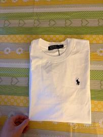 T shirt polo ralph laurne bianca taglia M