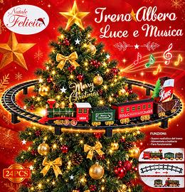 Treno albero luce e musica