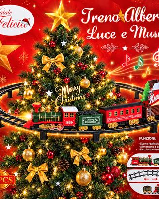 Treno albero luce e musica