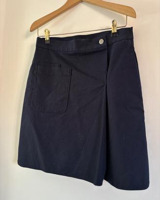 Gonna blu navy COS in cotone – Taglia S