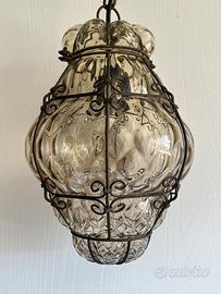 Lampada vetro soffiato Murano