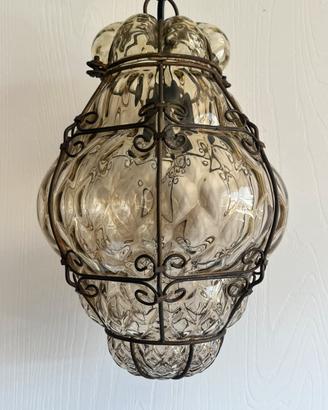 Lampada vetro soffiato Murano