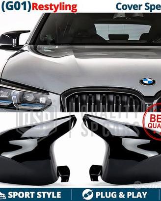Calotte Specchietti Bmw X3 G01 da 2021 Nero Lucido
