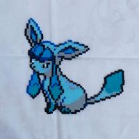 Figure Glaceon Pokemon Pixel Ar