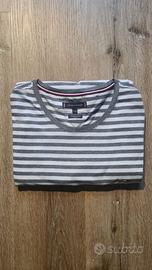 T-Shirt Tommy Hilfiger - Bianca/Grigia - Taglia XL