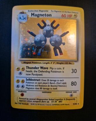 carta pokemon Magneton holo set base NM
