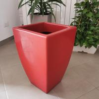 Vaso-portavaso in plastica bordeaux