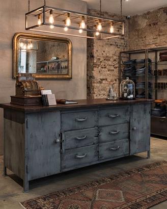 Bancone industrial originale  1950 banco officina