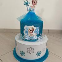 Torta scenografica Frozen,personalizzabile 