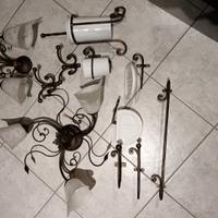 Set accessori bagno rustico 