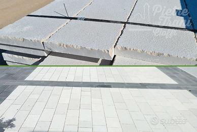 Basole Bocciardate in Pietra di Trani (6 Mq.)