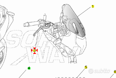 -Leva freno ant Aprilia Pegaso 660 AP8133510