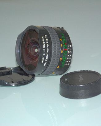 obiettivo fisheye zenitar 180 ° 16 f,2.8 nikon ai