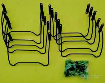 N.10 SUPPORTI PER BOTTIGLIE (CON VITI E TASSELLI)