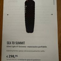 Sea to summit materassino gonfiabile