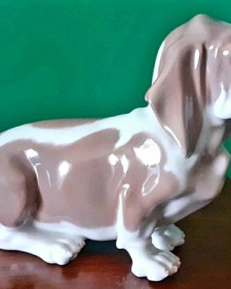 Deliziosa Statua Bassethound Royal Copenaghen Nume