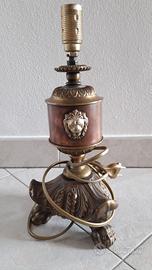 Base per lampada in bronzo d'epoca