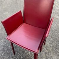 Elegante Poltroncina in vero CUOIO