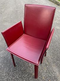 Elegante Poltroncina in vero CUOIO