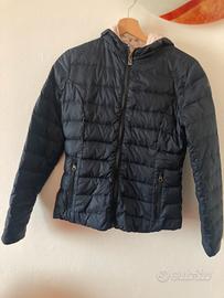 Piumino donna blu e cipria RRD tag S mezza stagion