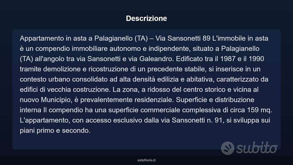 Appartamento – Palagianello, Taranto - Vista 4