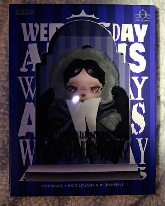 POP MARTx skullpanda x Wendsday Plush NEVERMORE Ac