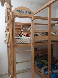 Letto a castello Legno Woodland - due composizioni