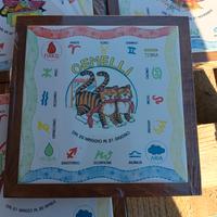 Piastrella decorativa con segno zodiacale