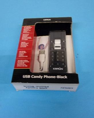 USB Candy Phone Black, NUOVO - cornetta telefonica