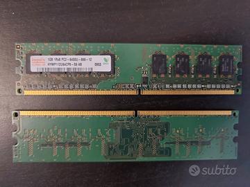 Memoria RAM HYNIX 1GB 800MHz DDR2 PC2-6400